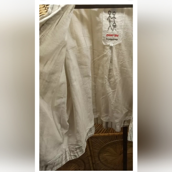 Johnny Was Zona Stripe Linen Jacket Large - Picture 9 of 12